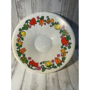 Vintage Plastic Salad Serving Bowl Vegetable Design Spice of Life